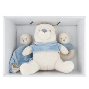 Baby Knuffel Cadeau set Winnie de Poeh Knuffel, Knuffeldoekje & Rammelaar Disney Baby 03