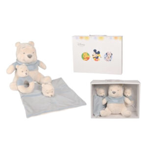 Baby Knuffel Cadeau set Winnie de Poeh Knuffel, Knuffeldoekje & Rammelaar Disney Baby 04