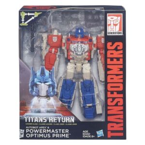 Transformers Generations Leader Powermaster Optimus Prime en Autobot Apex 01