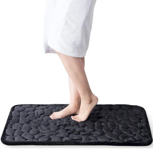 Badmat Bad mat Zwart 01