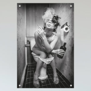 Plexiglas Poster Toilet Chic 03