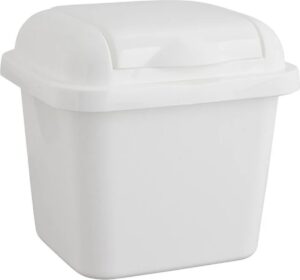 Kunststof Tafel Prullenbak wit 01