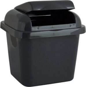 Kunststof Tafel Prullenbak zwart 03