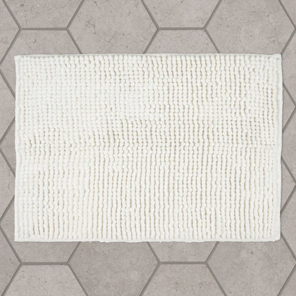 Badmat wit 40x60 01