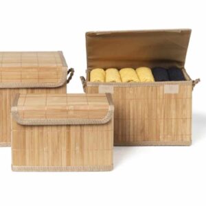 Bamboe Mandjes Set van 2 02