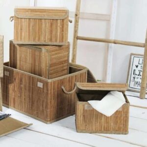 Bamboe Mandjes Set van 2 03