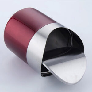 Prullenbak rvs Rood 02