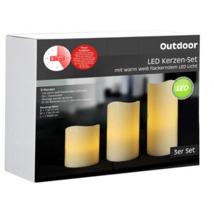 Led Kaarsen Set Outdoor 2