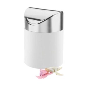 Prullenbakje tafel wit 2