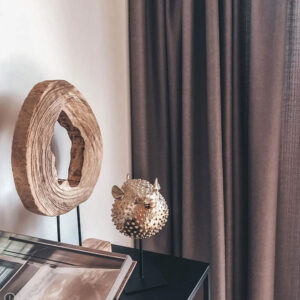 Houten staande decoratie boomstam 01