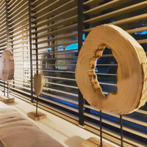 Houten staande decoratie boomstam 02