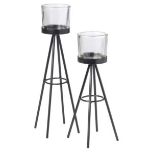 Staande Waxinelicht houder set van 2 01