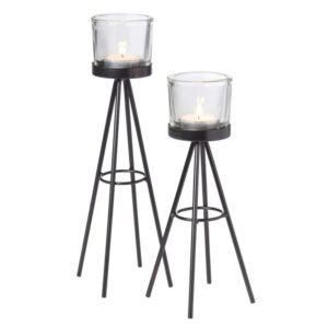Staande Waxinelicht houder set van 2 02