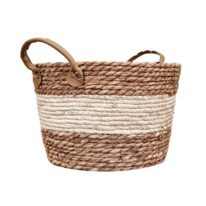 Mand Hengsels Leer 30x20x25cm 01