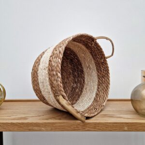 Mand Hengsels Leer 30x20x25cm 04