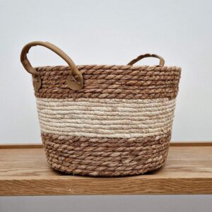 Mand Hengsels Leer 30x20x25cm 06