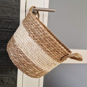 Mand Hengsels Leer 30x20x25cm 07