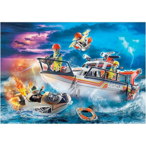 Playmobil city action 70140 brandweer boot 06
