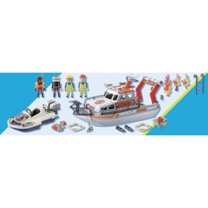 Playmobil city action 70140 brandweer boot 07