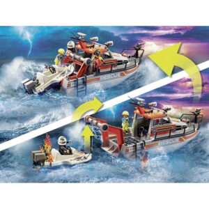 Playmobil city action 70140 brandweer boot 08