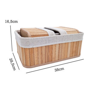 Bamboe Manden Set van 4 stuks Naturel 12Y