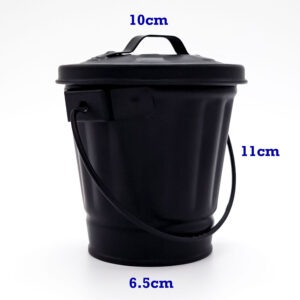 Prullenbakje Tafel afvalbakje Zwart 06