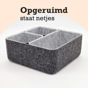 Mand Vilt Set van 4 opberger 01