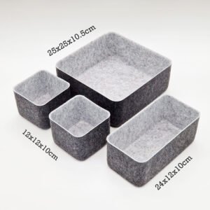 Mand Vilt Set van 4 opberger 04