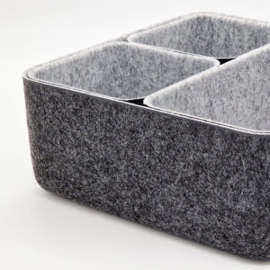 Mand Vilt Set van 4 opberger 06