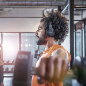 Philips Draadloze Sport Koptelefoon zwart 03