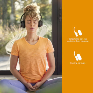 Philips Draadloze Sport Koptelefoon zwart 12