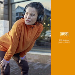 Philips Draadloze Sport Koptelefoon zwart 22