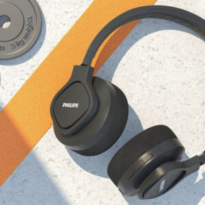 Philips Draadloze Sport Koptelefoon zwart 23