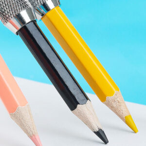 Potlood verlenger koperkleur set van 3 08