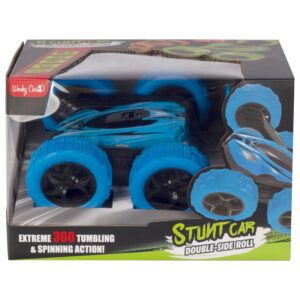 Wonky Cars Bestuurbare Auto 360 Blauw 03