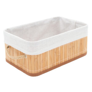 Bamboe mand 28x18x12cm met handgrepen 04