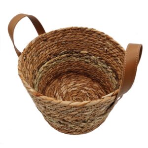 Manden set van 3 met leren hengsel 03