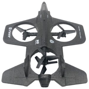 Wonky Monkey RC Quadcopter Drone Straaljager 3 Propellors Vliegtuig 2.4 Ghz Bestuurbaar Vliegtuig Zwart 02