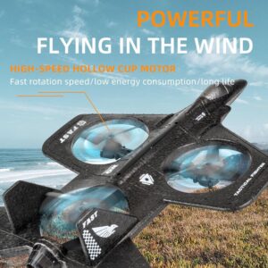 Wonky Monkey RC Quadcopter Drone Straaljager 3 Propellors Vliegtuig 2.4 Ghz Bestuurbaar Vliegtuig Zwart 07