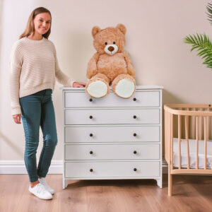 XXL Beige Knuffel Beer Teddybeer 100cm Knuffels Pluche Beer 100cm Hoge kwaliteit Knuffeldier Teddybear Groot Knuffelbeer 07