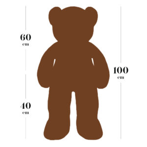 XXL Beige Knuffel Beer Teddybeer 100cm Knuffels Pluche Beer 100cm Hoge kwaliteit Knuffeldier Teddybear Groot Knuffelbeer 08