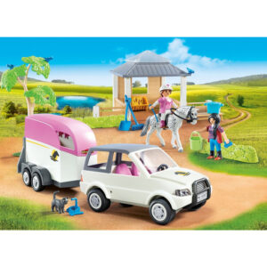 PLAYMOBIL Paarden Transporter 5667 stal en trailer 02