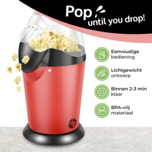 Popcorn Machine Retro Rood Popcorn Maker 03