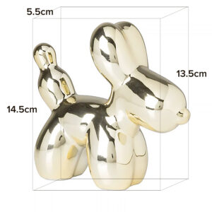 Ballon Hond Goudkleurig Balloon Art 05