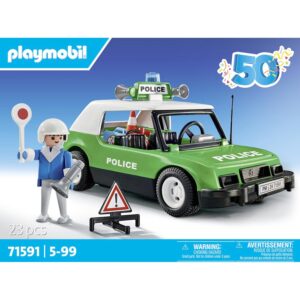 PLAYMOBIL Action Heroes 50 Year Anniversary Klassieke Politie auto 71591 03