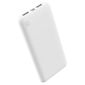 Qware Powerbank USB C USB A 10.000 mAh Geschikt voor Apple Iphone Samsung 3x Volledig Vol – Wit 01