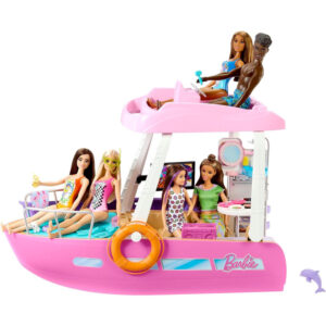 Barbie Droomboot Speelset met barbie meubels en glijbaan 06