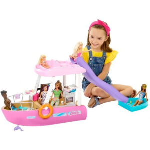 Barbie Droomboot Speelset met barbie meubels en glijbaan 08