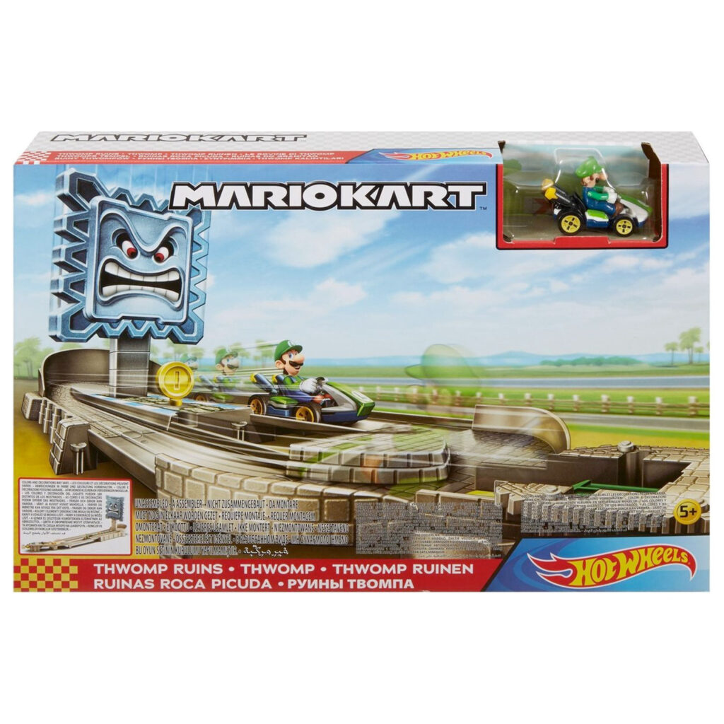 Hot Wheels Mario Kart Nemesis Track Set Thwomp 01