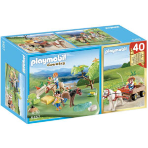 Jubileum Compact Set Ponyweide met hooiwagen 01